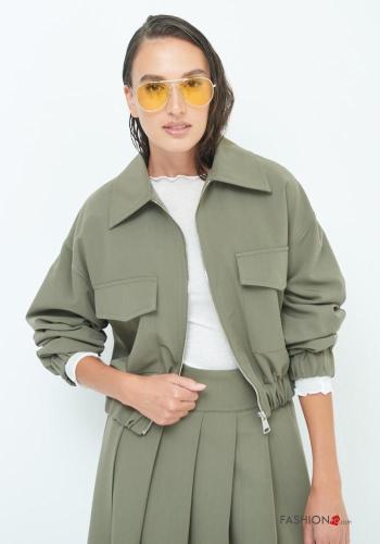Chaqueta bomber con cuello con cremallera - ph 1
