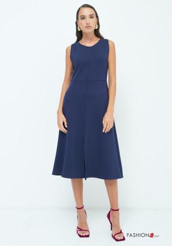 sleeveless crew neck Dress with split - ph 1