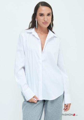 long sleeve with collar Cotton Shirt with buttons