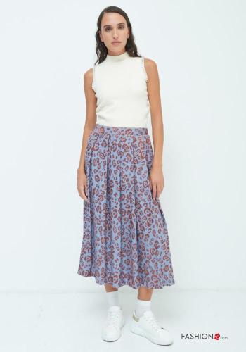 Animal print full Skirt with elastic - ph 1
