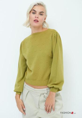 Maglione maniche lunghe maniche a palloncino girocollo - ph 1