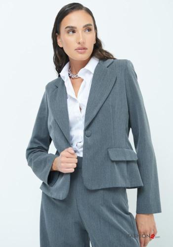 Blazer curto com botões - ph 1