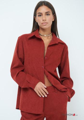 Camicia maniche lunghe con colletto con bottoni
