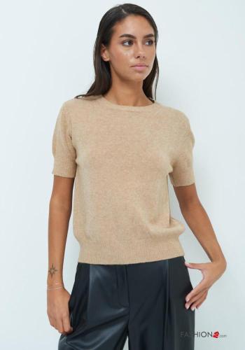short sleeve crew neck Sweater - ph 1