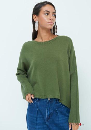 extra long sleeve mini Sweater - ph 1