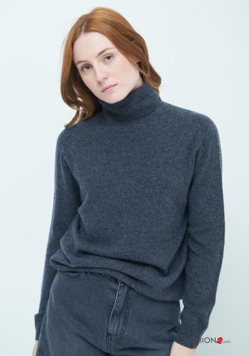 long sleeve Cashmere Blend Rollneck - ph 1