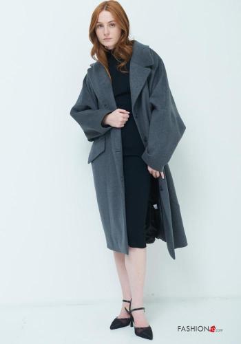 Cappotto oversize con bottoni con tasche - ph 1