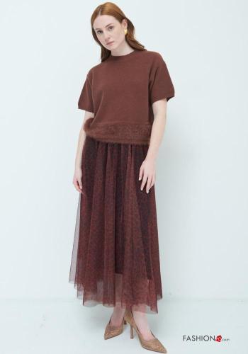 Gonna tulle Fantasia animalier con elastico - ph 1