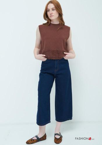 Cotton Jeans with buttons with zip with pockets - ph 1