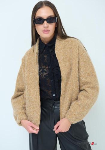 Bomber maniche lunghe con zip con elastico - ph 1