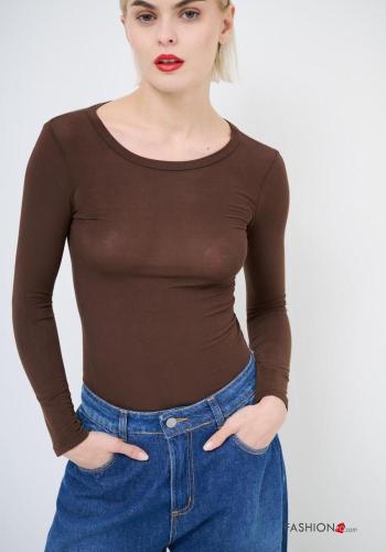 crew neck Long sleeved top