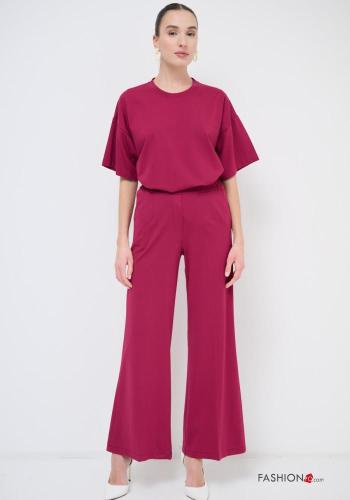 wide leg Trousers with pockets with elastic - ph 1