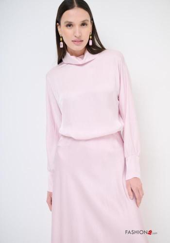 Blouse manches longues à col roulé