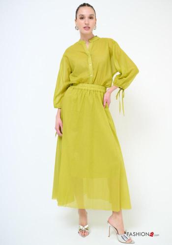 Cotton Skirt with lining with elastic - ph 1