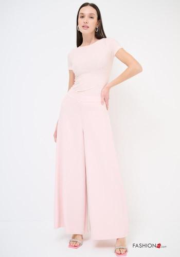 Pantalone vita alta wide leg