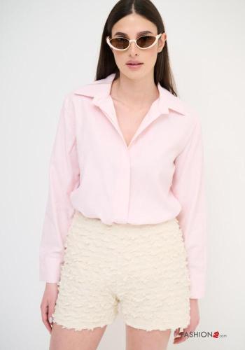Camisa de Algodón manga larga con cuello con botones - ph 1
