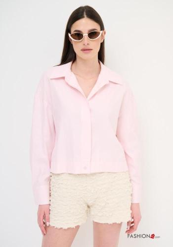 long sleeve with collar Cotton Shirt with buttons - ph 1