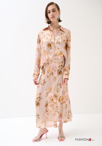 Falda Estampado Floral con elástico