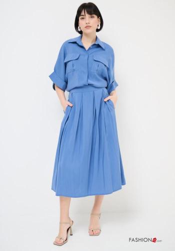 high waist Skirt with pockets - ph 1