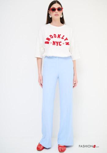Pantalone con tasche con bottoni con zip
