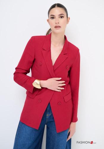 Blazer doppio petto maniche lunghe con bottoni