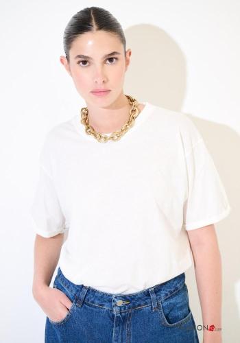 Patterned Cotton T-shirt - ph 1