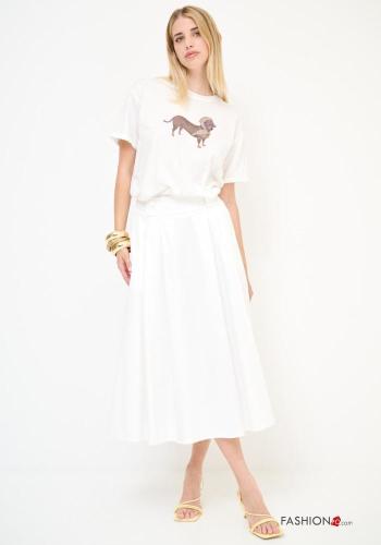 Saia em Algodão com elástico - ph 1