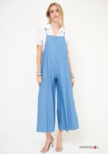 Jumpsuit in Cotone con spacco