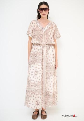 Gonna in Cotone Fantasia paisley con elastico