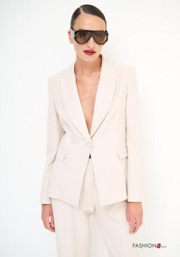 Blazer maniche lunghe con bottoni