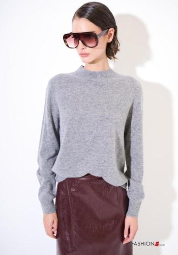 Pull en Mélange de Cachemire manches longues col rond - ph 1