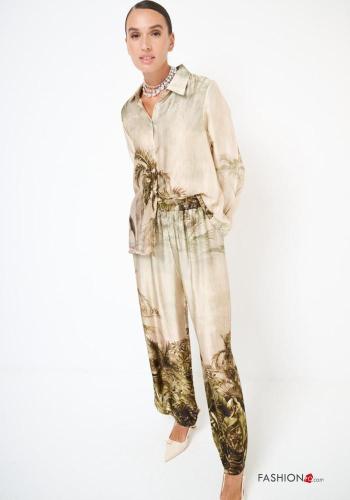 Leaf print Trousers