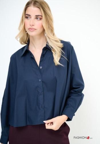 long sleeve with collar Cotton Shirt with buttons - ph 1