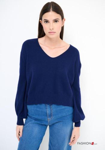 Pull manches longues à col en V