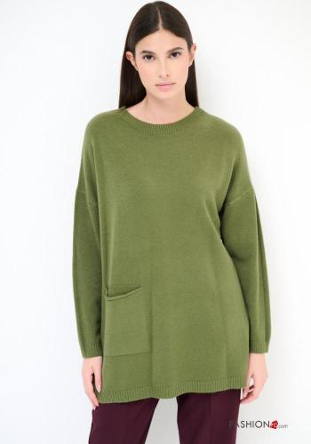 Maglione con tasche