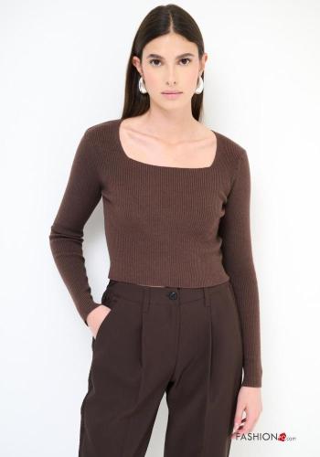 Maglietta a manica lunga costine - ph 1