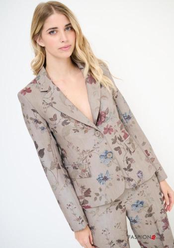Floral long sleeve Blazer with buttons - ph 1