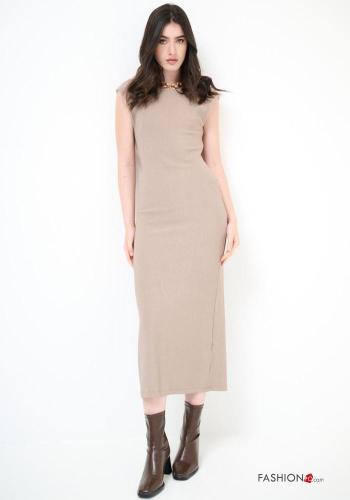 Robe à dos nu crayon/ fourreau sans manches