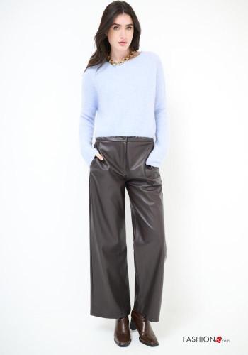 Pantalones imitación de cuero