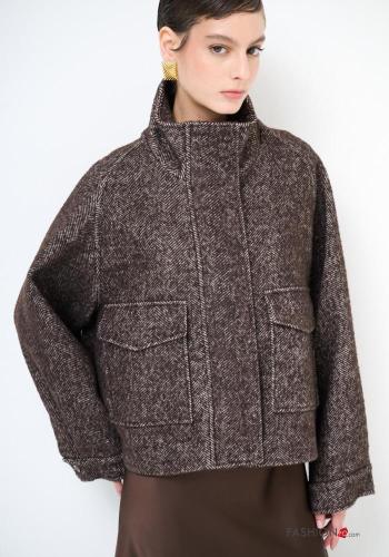 Wool Mix Coat with pockets