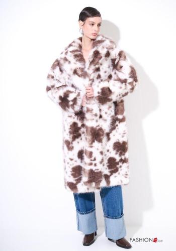 Cappotto pelliccia sintetica Fantasia animalier