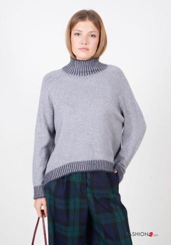 lange ärmel Strickpullover Rollkragen- - ph 1