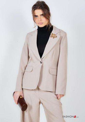 long sleeve Blazer with buttons with pockets - ph 1
