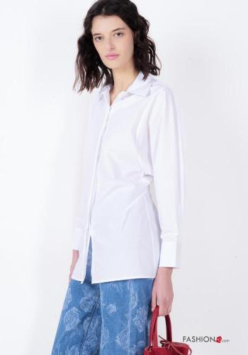 Camisa de Algodón manga larga con cuello con botones con elástico - ph 1
