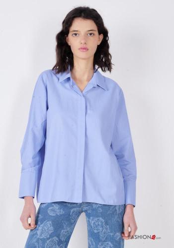 Camisa de Algodón manga larga con cuello con botones - ph 1