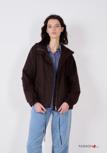 Chaqueta de Algodón manga larga con cremallera con capucha con bolsillos - ph 1