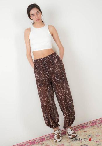 Pantalone Fantasia astratta con elastico