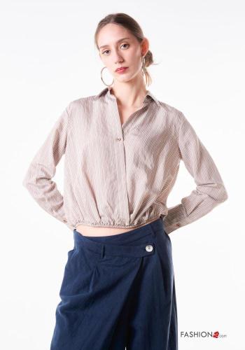 Camicia Fantasia righe con elastico - ph 1