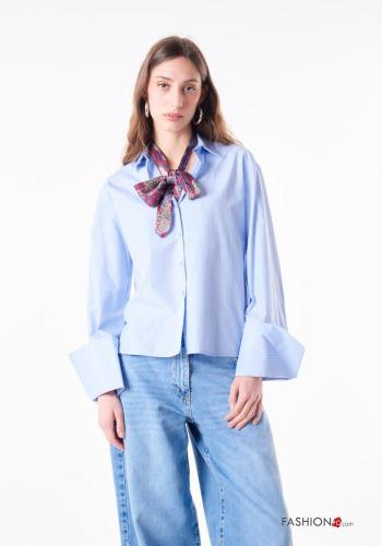 Camicia in Cotone con sciarpa - ph 1