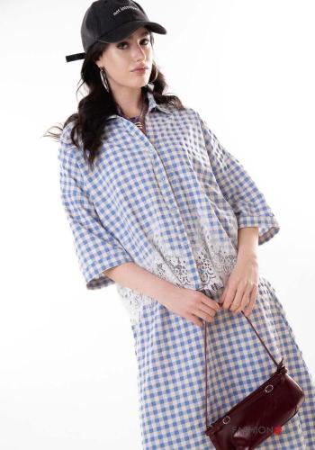 Camisa renda Padrão Vichy